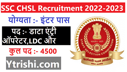 SSC CHSL Recruitment 2022-2023