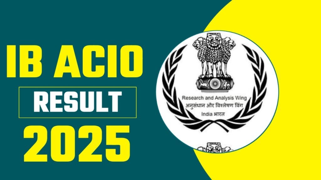 IB ACIO Grade II Executive Result 2025