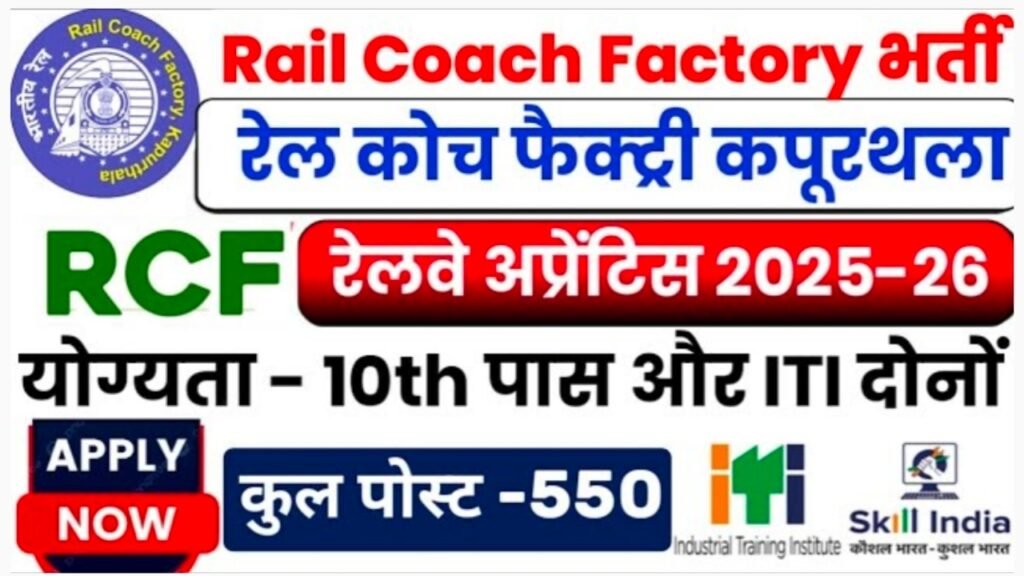Railway RCF Apprentice Recruitment 2025