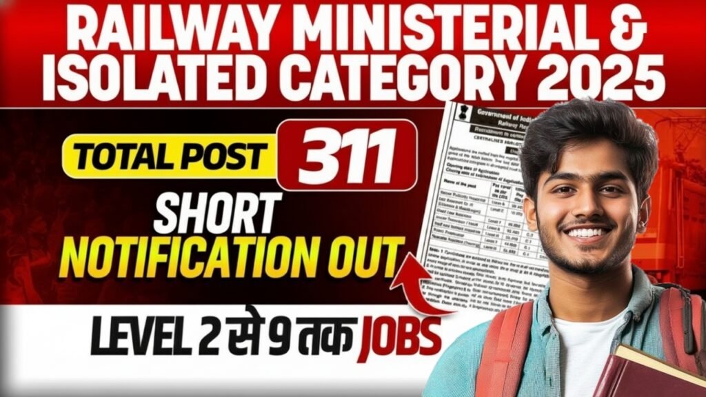 RRB Isolated Categories Recruitment 2026