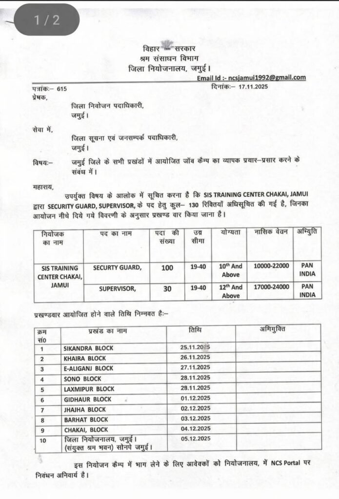 District Job Camp 2025