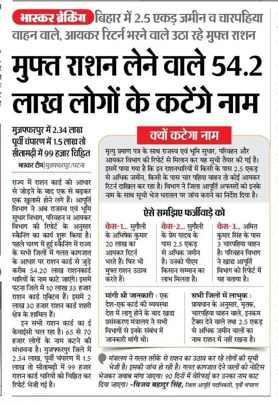 Bihar Ration Card New Update 2025 : इन सभी का नाम अब राशन कार्ड से कटेगा बड़ी अपडेट 3 Bihar Ration Card New Update 2025